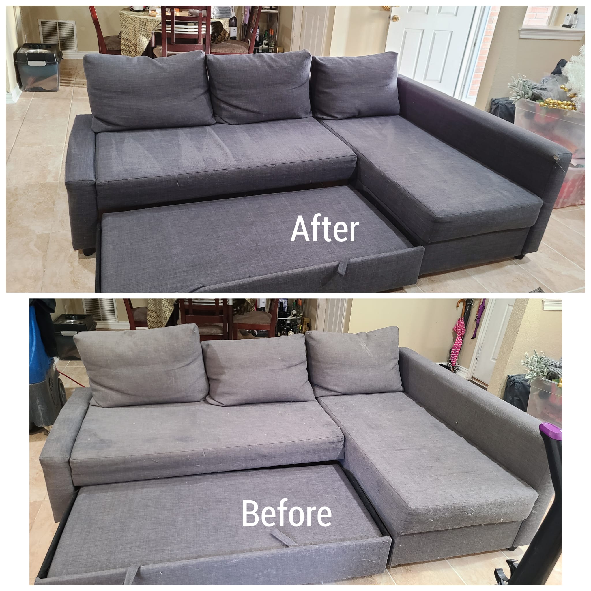 Muscle Cleaning Services - Sofa Set - Before & After
